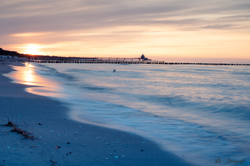 Sunset at Baltic Sea Shore